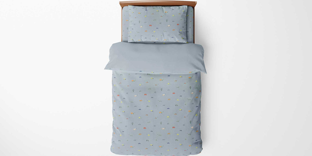 100% Cotton DUVET Kids COVER SET Reversible Bedding Cover