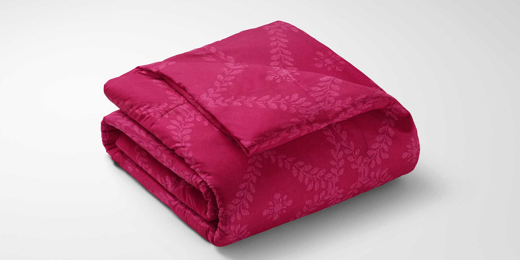 100% Cotton DUVET COVER SET Reversible Bedding Cover Self Print