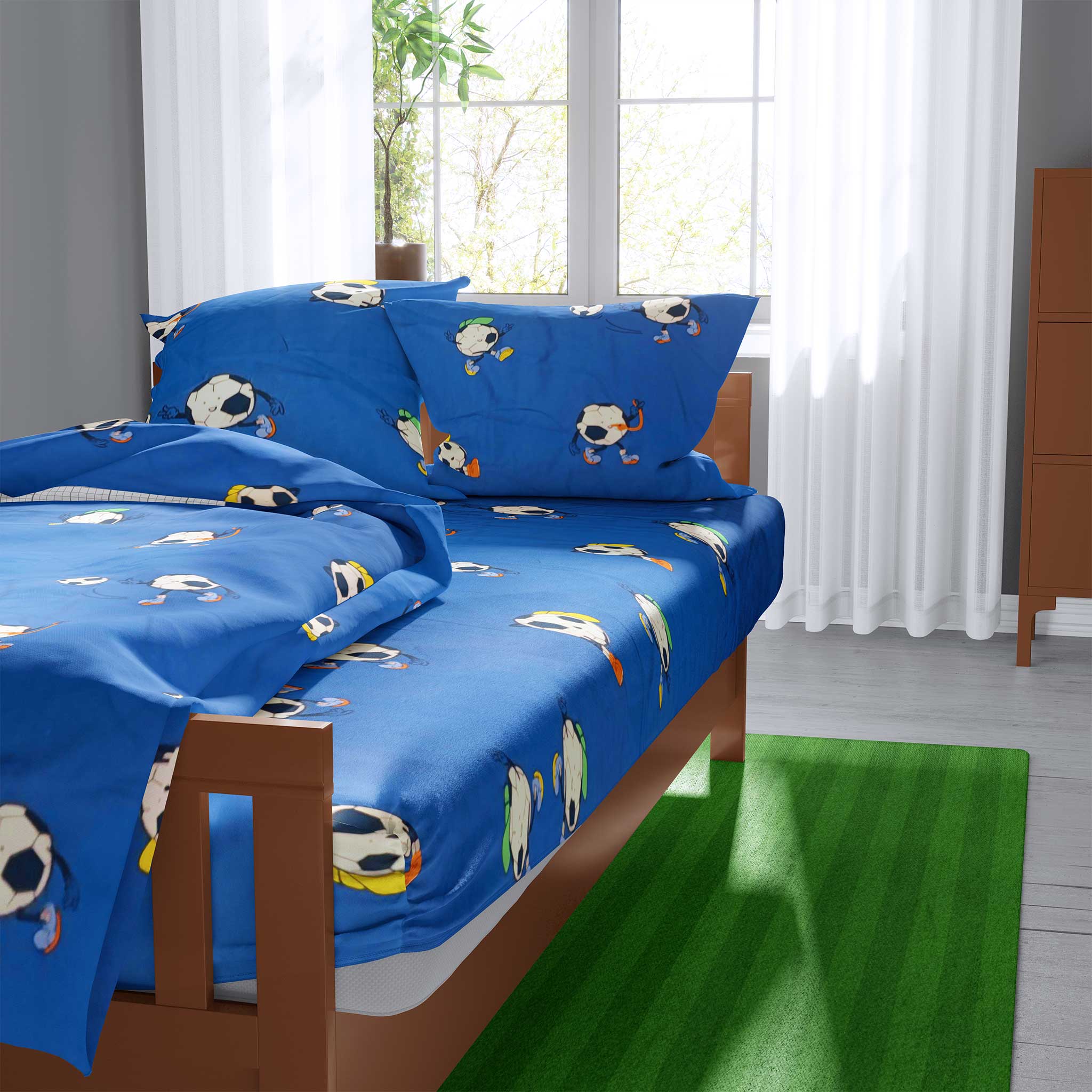 100% Cotton DUVET Kids COVER SET Reversible Bedding Cover