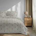 100% Cotton DUVET COVER SET Reversible Bedding Cover