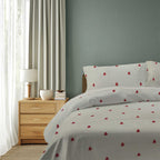 100% Cotton DUVET COVER SET Reversible Bedding Cover