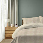 100% Cotton DUVET COVER SET Reversible Bedding Cover Self Print