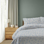 100% Cotton DUVET COVER SET Reversible Bedding Cover