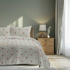 100% Cotton DUVET COVER SET Reversible Bedding Cover