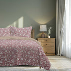 100% Cotton DUVET COVER SET Reversible Bedding Cover