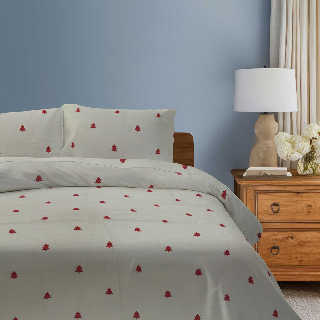 100% Cotton DUVET COVER SET Reversible Bedding Cover