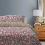 100% Cotton DUVET COVER SET Reversible Bedding Cover