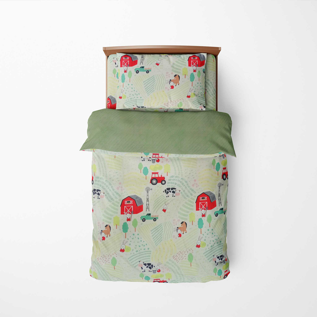 100% Cotton DUVET Kids COVER SET Reversible Bedding Cover