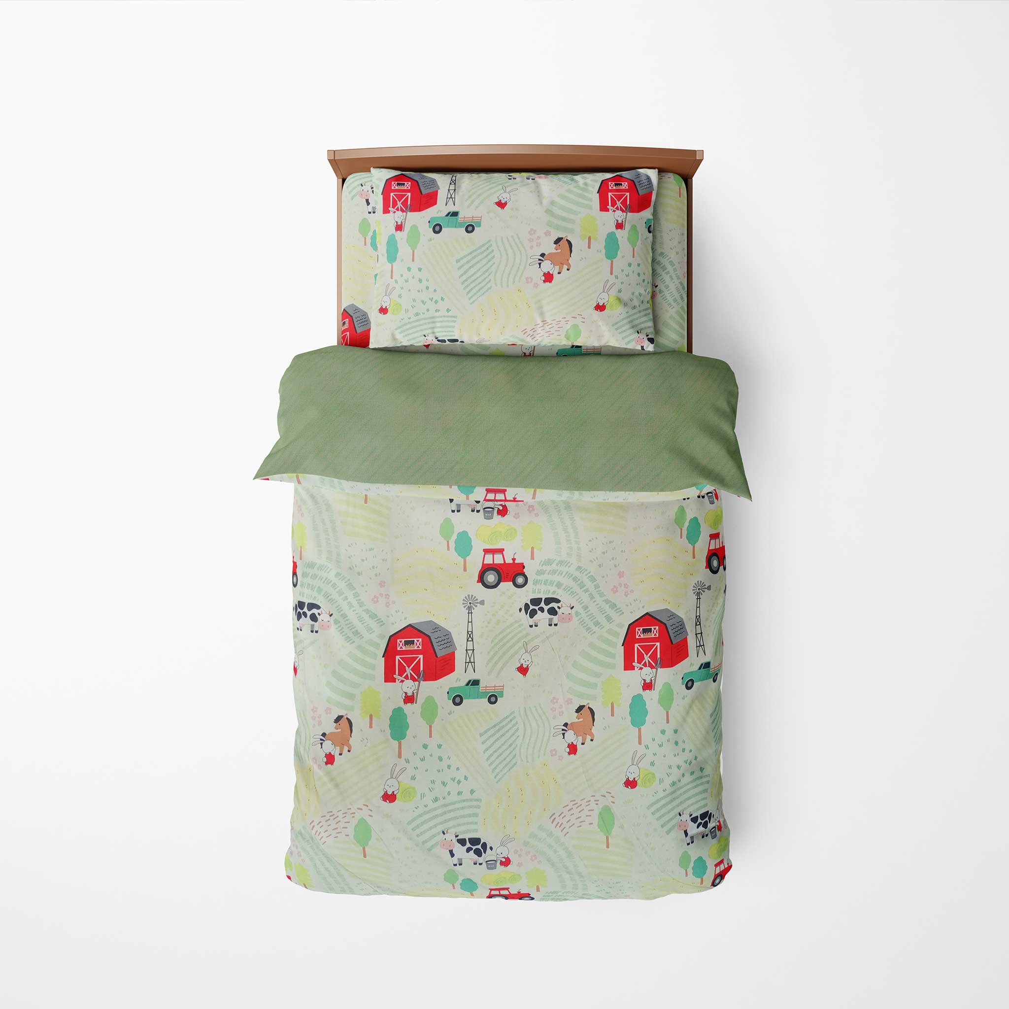100% Cotton DUVET Kids COVER SET Reversible Bedding Cover