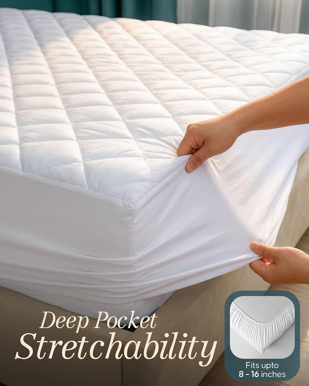 Waterproof Quilted  Mattress Protector