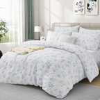 100% Cotton DUVET COVER SET Reversible Bedding Cover