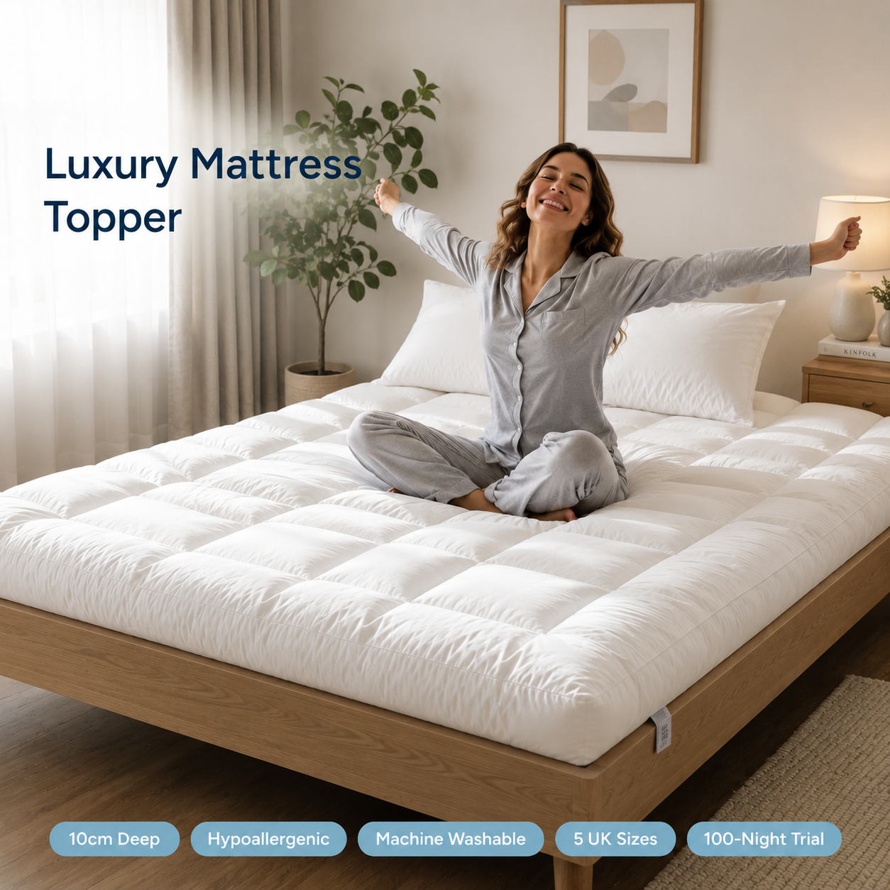 Upgrade sleep with a premium cloud mattress topper. Discover luxury, thick, and orthopedic mattress topper options for comfort and support. 