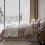 100% Cotton DUVET COVER SET Reversible Bedding Cover